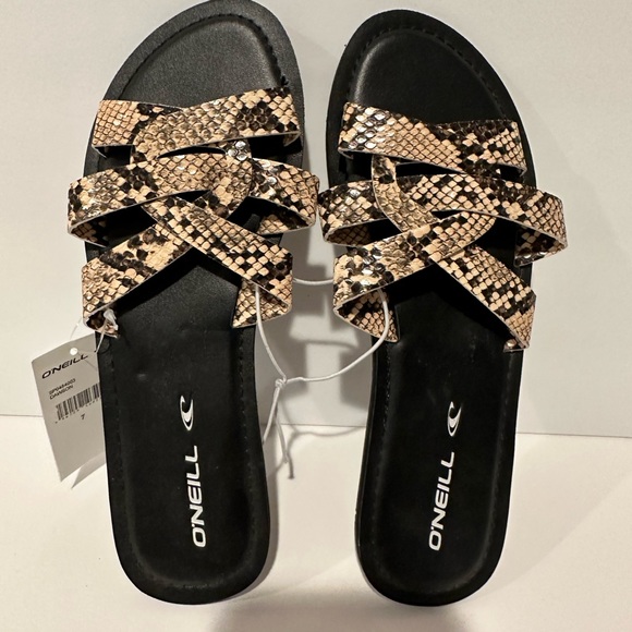O’Neill Snake Print Sandals - Picture 2 of 7